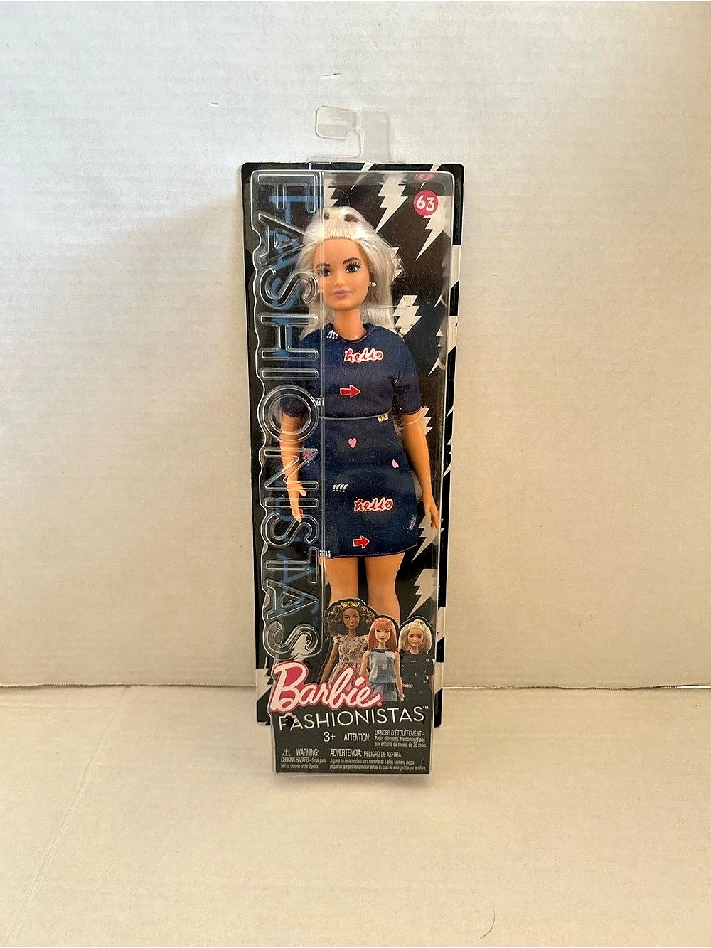 Barbie Fashionistas #63 Doll in Blue & Black NWT